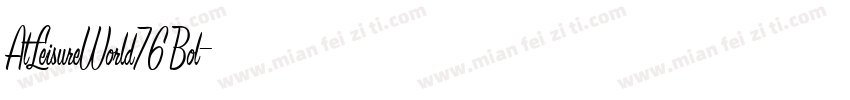 AtLeisureWorld76 Bol字体转换